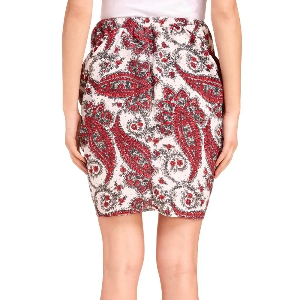 NEW ISABEL MARANT PAISLEY PRINT MINI SKIRT - Picture 7 of 10